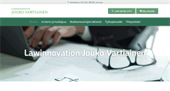 Desktop Screenshot of lawinnovationjoukovartiainen.com