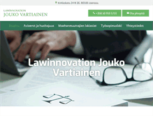 Tablet Screenshot of lawinnovationjoukovartiainen.com